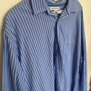 Blue and White Stripped Men’s Shirt. XL